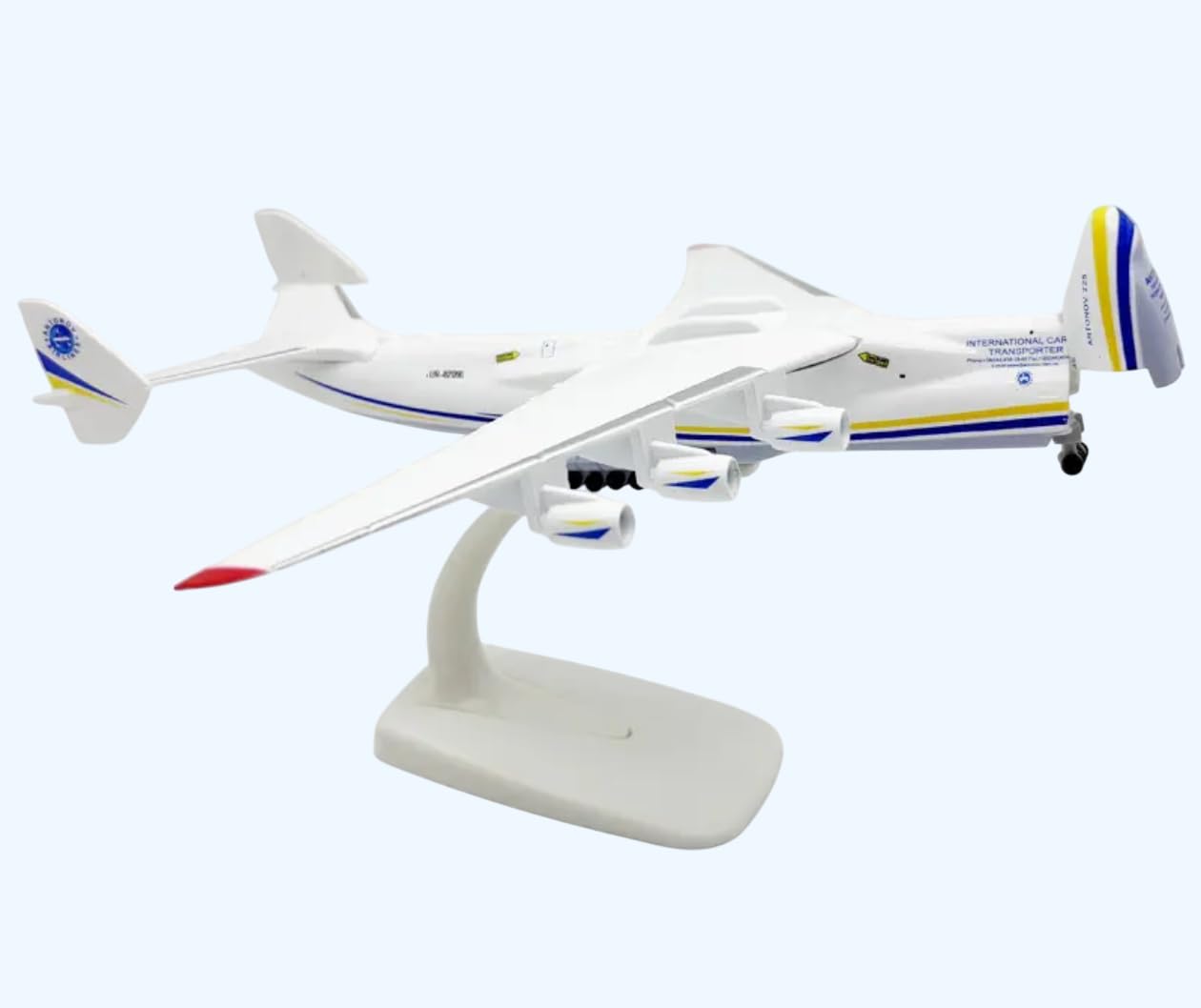 Soviet Antonov An-225 Mriya Aircraft Model | 1:400 Scale 20 cm Die-Cast Alloy Airplane | Open Nose Cargo Design | Landing Gear & Display Stand | Collectible Model for Aviation Enthusiasts-image-33