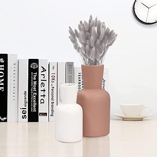 JKDHJK 50 Sticks Pampas Grass Dried Flowers No Odor Never Wither Dried Flowers Bouquet Boho Decor Extra Fluffy Decorative Home Accessories (Gray-black)