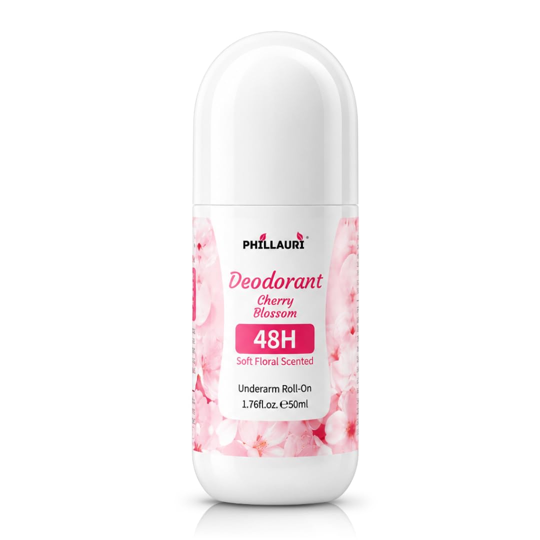 Cherry Blossom Deodorant Roll On For Women | Underarm Roll On | Fresh Floral Fragrance | Daily Freshness Care | 50ml (Pack 1)-image-26