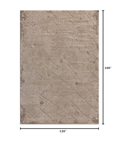 Image of Loloi Amber Lewis Monty Beige /Natural 11'-6 inch x 15' Area Rug | MOT-05 Approx. 11x15 Living room Dining room Bedroom, Modern, Abstract, Moroccan, Neutral, Area Rug