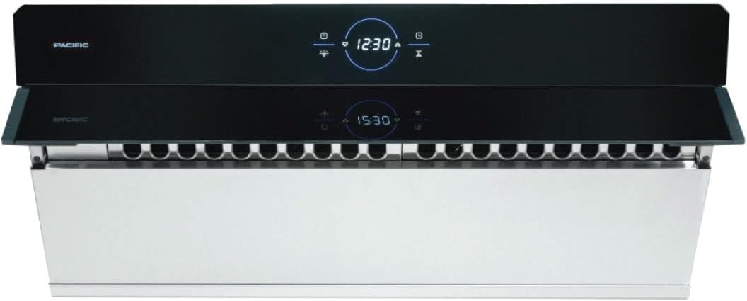 Pacific Side Suction Under Cabinet Ducted Range Hood 30 inch - 1200CFM 4-Speed Powerful Wall Mount Kitchen Vent Hood - Electric Stainless Steel, Ultra Quiet, Touch Control, LED Lights PQ6830AB