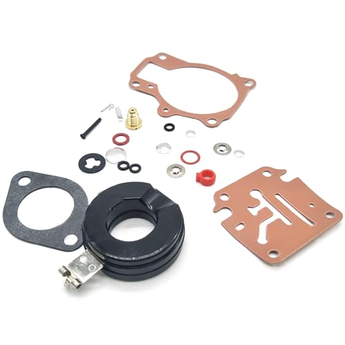 TECKEEN Motorcycle Carburetor Motorcycle Accessories Parts with Float for Johnson Evinrude 18hp 20hp 25hp 28hp 30hp