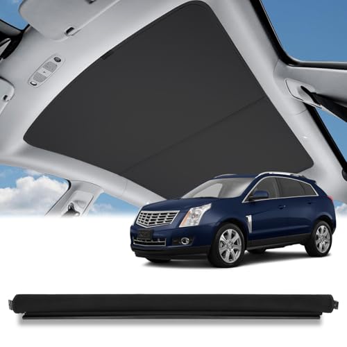 SCITOO Retractable Sunroof Sunshade Shade Curtain Cover 2010-2016 for Cadillac SRX Accessories Replacement for 25964410, UV and Heat Protection