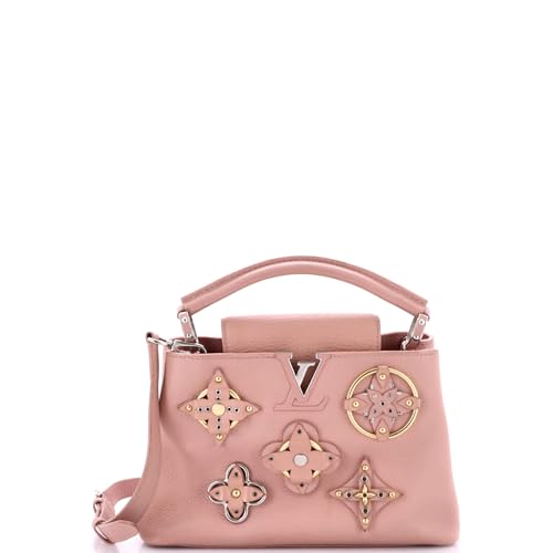 Pre-Loved Capucines Bag Leather with Embellished Detail BB, Pink
