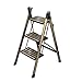 Escalera con peldaños de aluminio Taburete con peldaños Escalera de tijera para casa 3 escalones antideslizantes y barandillas con taburete Taburete con peldaños Banco para niños al aire libre