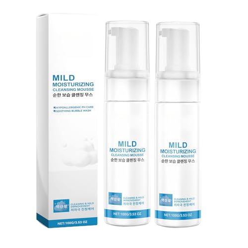 Mousse nettoyante hydratante pour laver en profondeur sans tirailler