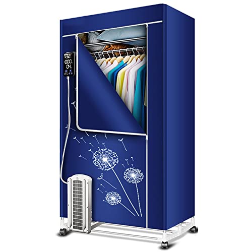 1500W Foldable Electric Clothes Dryer, 2/3 Layer Electric Heated Clothes Airer Dryer Rack, Small Household Dryer with Dustproof Cloth Curtain, Energy-Efficient, OneColor (Color : 3-tier/66in)