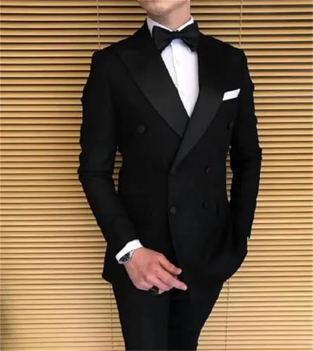 Men Suits Groom Tuxedos for Wedding Suits Two Pieces (Jacket Pants) Man Blazer2