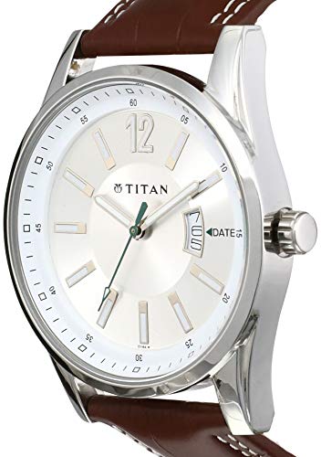 Image of Titan Octane Analog Silver Dial Men's Watch -NM9322SL03 / NL9322SL03