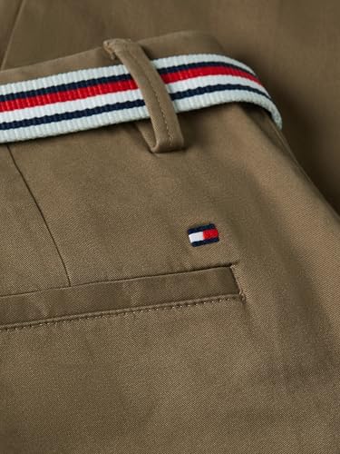 Image of Tommy Hilfiger Women's Twill Slim Chino Pants with Stretch Mid Rise Ankle Pants