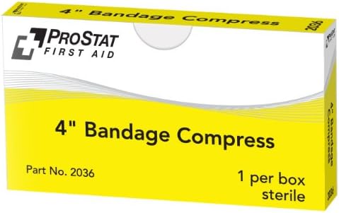 ProStat First Aid 2036 Sterile Compress Bandage, 4" Size