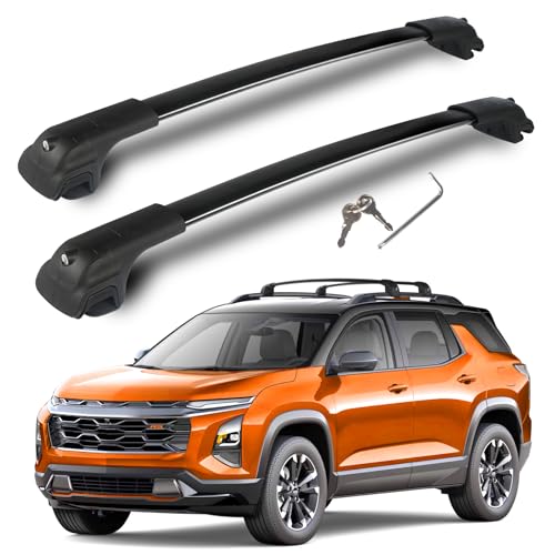 Aceavy 300LBS Roof Rack Cross Bars Fit for 2025 2026 Chevy Chevrolet Equinox with Raised Side Rails (Not for EV), Heavy Duty Aluminum Crossbars Cargo Bars, Rooftop Accessories