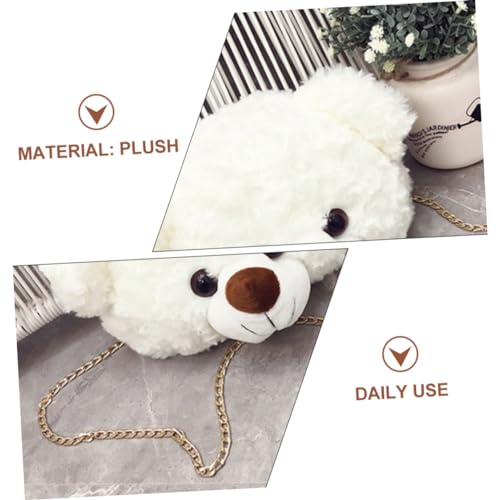 LIFKOME Bear Plush Shoulder Bag Women's Mini Crossbody Bag Fashion and Girly Bear Shape4