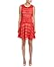 BCBGMAXAZRIA Women's Jalina Lace-Blocked Sleeveless Dress