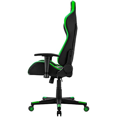 Mars-Gaming-MGC3BG-Silla-Gaming-Ergonomica-Cojin-Lumbar-y-Cervical-Verde