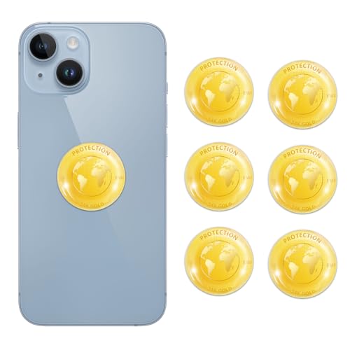 Image of Cell Phone Blockers Equipment Stickers-Map [6 Pcs] Devices Accessories for Mobile /Phones /Laptops /Computers Gold