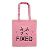 Merchandising non ufficiale. Fixed Gear bicicletta retro Style Tote Rosa Pink