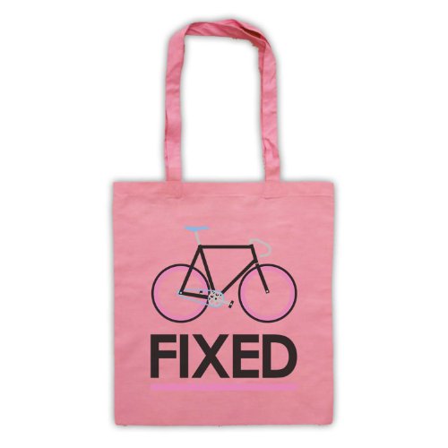 Merchandising non ufficiale. Fixed Gear bicicletta retro Style Tote Rosa Pink