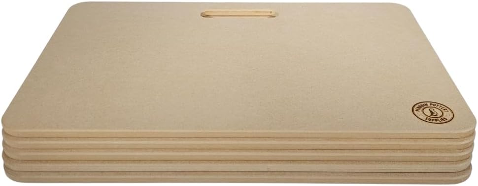 Penguin Pottery School & Studio Pack - Specialty Premium Portable Clay Wedging Board with Built-in Handle for Pottery - For Crafts Arts Ceramics Pottery Tools, Small (Set of 5)