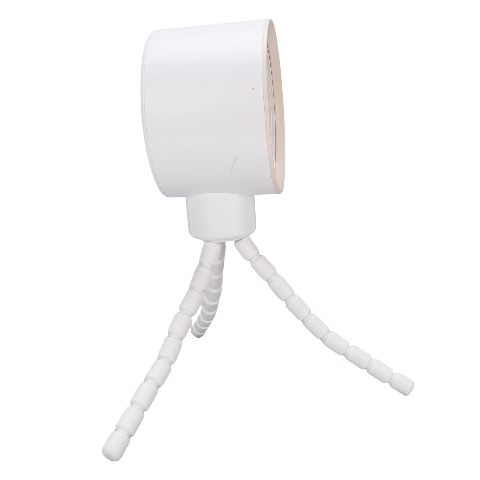 Miniventilador para Cochecito con Batería, Control de Velocidad Variable y Oscilación de 360 ​​grados, para Cochecitos de bebé, Plástico (WHITE)
