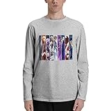 Fate Zero Fate Stay Night Men's Crew Neck Long Sleeve Casual Fashion Tops Tee Cotton T-Shirts Gray Small