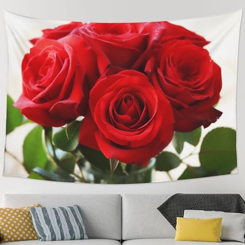 Tapisserie rose rouge YKLJG pour habiller un grand mur vide de salon