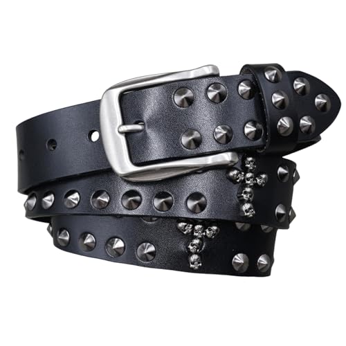 Ceinture cloutée punk rock en cuir fait main pour affirmer votre liberté