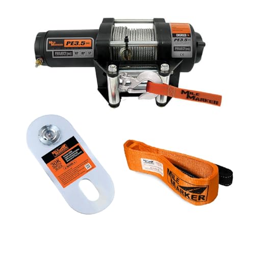Winch eléctrico PE3500 3500 lbs con cable de acero y accesorios miniatura 1