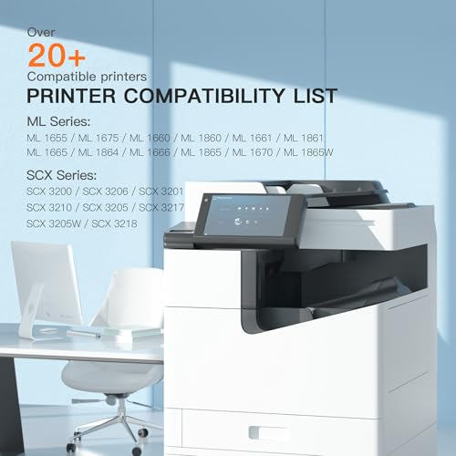 Image of E-Z Ink Compatible Toner Cartridge Replacement for Samsung 104 104S MLT-D104S to use with ML-1660 ML-1661 ML-1667 ML-1665 ML-1675 ML-1666 ML-1865 ML-1865W SCX-3205W Printer (Black, 2 Pack)
