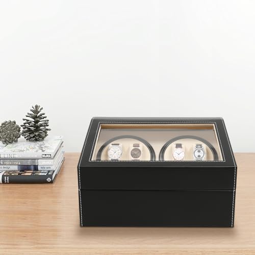 KAPIPALA Remontoir automatique en polyuréthane avec 4 expositions + 6 rangements automatiques, pour la plupart des montres, cadeau – vue 9