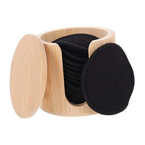 Coussinets démaquillants lavables Healvian en fibre de bambou 16 pièces avec filet visage