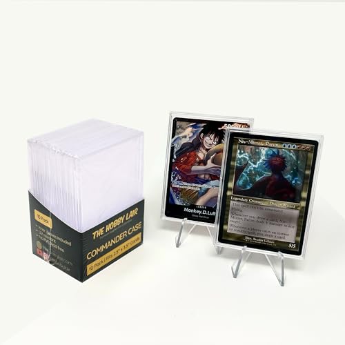 Commander Case Compatible with MTG Commanders & OP Leaders | 10 Pack | UV Protection Mini Snap | Includes Free Sleeves