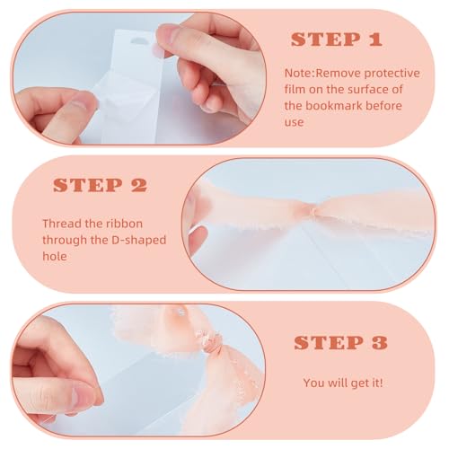 Marque-pages acrylique transparent pour sublimation et lecture - 4