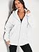 EFAN Women Zip Up Hoodies Oversized Sweatshirt Jacket 2025 Fall Fleece Cute Pullover Hooded Tops Teen Girls Casual Loose Fit Y2k Trendy Fashion Gym Clothes Outfits White L