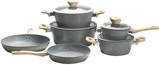 Easy to clean Medical Stone Non Stick Household Cookware Set Compatible with All Cooktops Kitchen