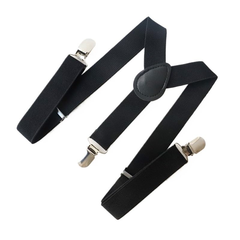 Bretelles invisibles for hommes, très résistantes, à porter sous un vêtement bretelles en Y, 3,8 cm, avec boucles pression Pour Pantalon