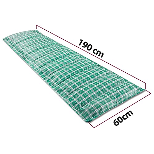 Colchonete Acampamento Camping Solteiro Pesca Retiro Ginástica 190x60cm Verde