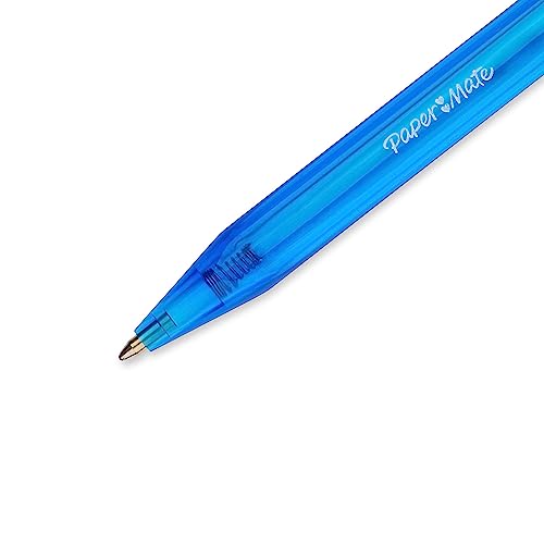 Image of Paper Mate InkJoy 100RT Retractable Ballpoint Pens | Medium Point (1.0mm) | Blue | 100 Count