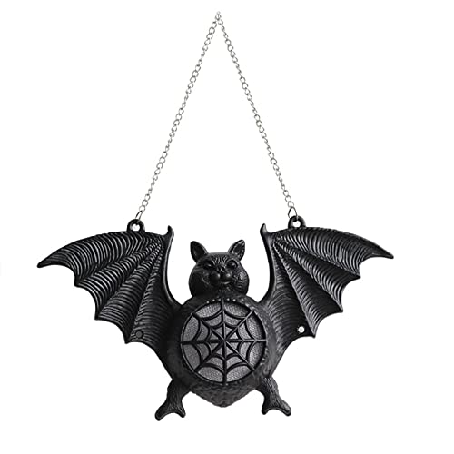 Chauve-souris lumineuse Halloween accessoire de décoration murale à gradient coloré