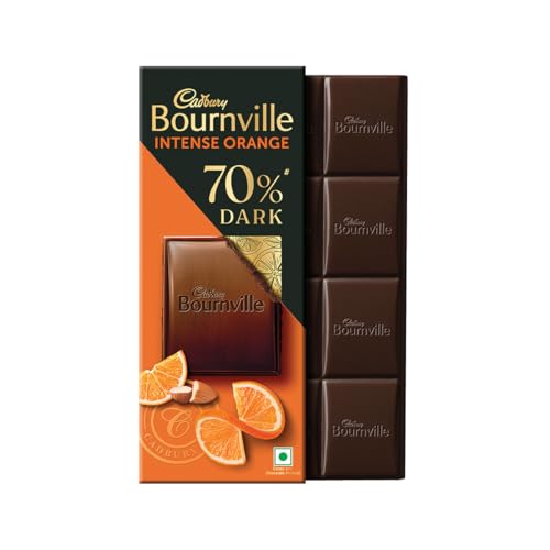Cadbury Bournville Intense Orange 70% Dark Chocolate Bar, 75 g
