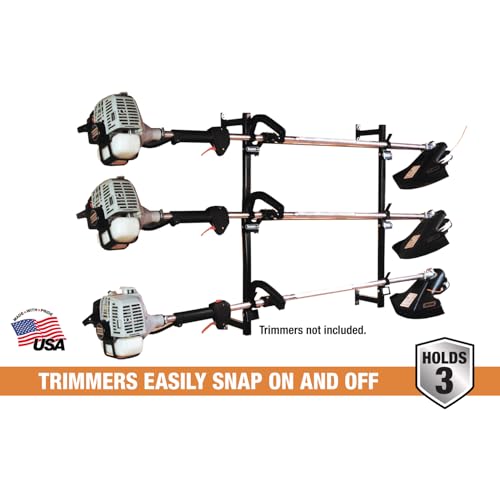 Image of Buyers Products LT12 Locking Landscape Trimmer Rack Holds 3 Tools