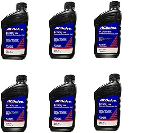 Fluido de transmissão automática ACDelco Dexron-ULV sintético 20W – Pacote com 6 frascos de 946 mL
