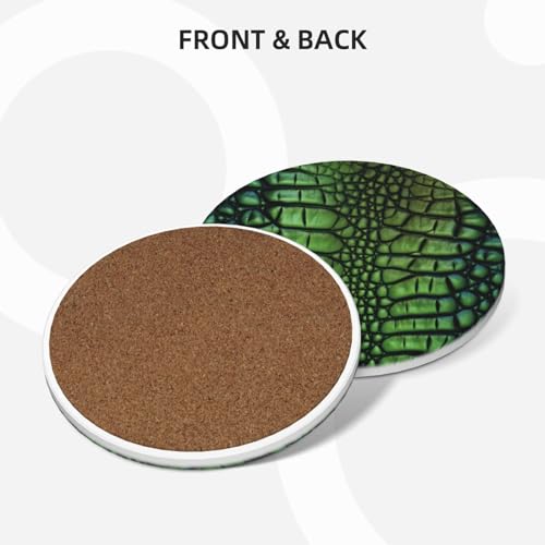 Dessous de verre absorbant effet alligator pour protection de table efficace