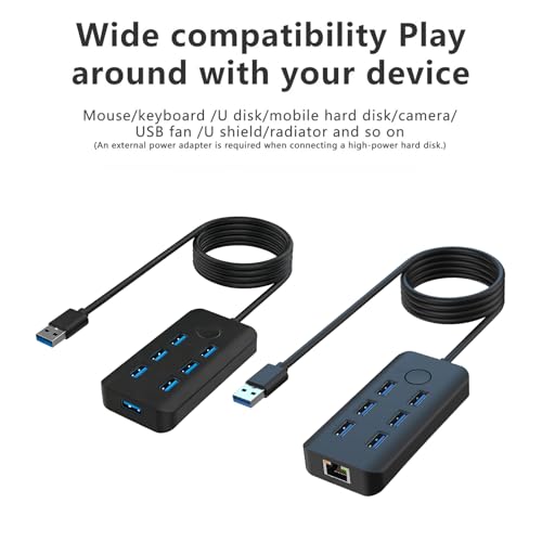 Divisor USB 3.0 de 7 puertos con transferencia rápida ordinarYone 2