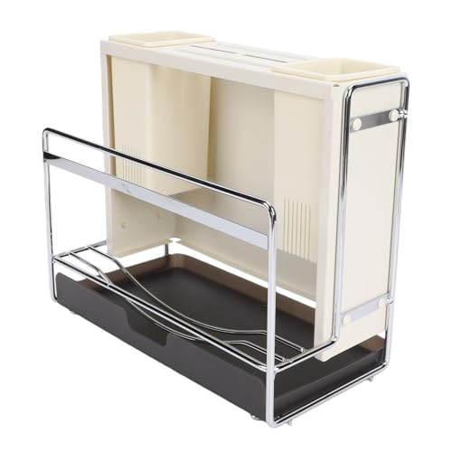 Organizador de tabla de cortar para encimera de cocina con soporte magnético de tapas 6