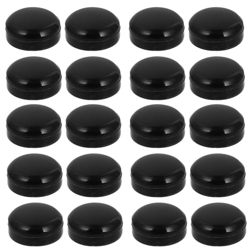 Tapas negras de plástico M6 para proteger tornillos autorroscantes en tu patio