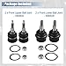 X AUTOHAUX 4pcs Front Left Right Upper Lower Ball Joint No.K80604/K80629 for Jeep Commander 2006-2010 for Jeep Grand Cherokee 2005-2010 Suspension Lower Ball Joint Kit