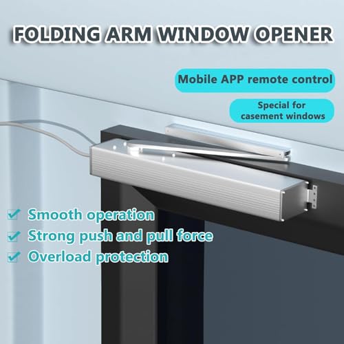 Abridor de ventanas eléctrico para ventilación automática de techos altos con app 6