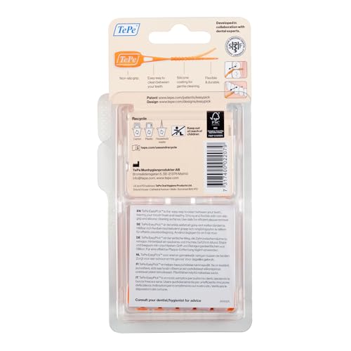 TePe EasyPick Dental Stick XS/S / 1 x 60 Stück / Für eine einfache, tägliche Anwendung zwischendurch und unterwegs