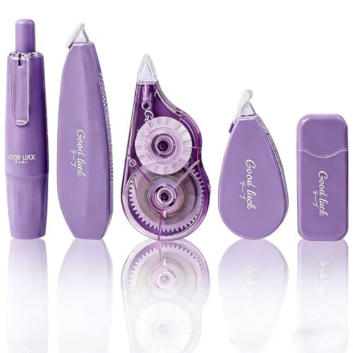 Korrekturroller Set Stationery Set Mit 5 Mehrzweck Korrekturstift 34m*5mm Korrekturroller Großes Fassungsvermögen/Kein Leichtes Reißen Des Bandes/Leichtes Gleiten Für Kinder Und Büroangestellte